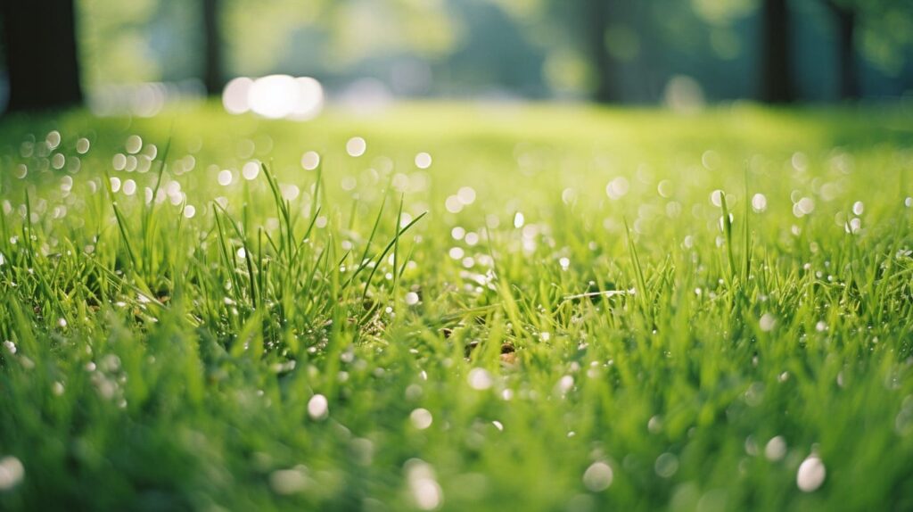 Pelouse jardin aout